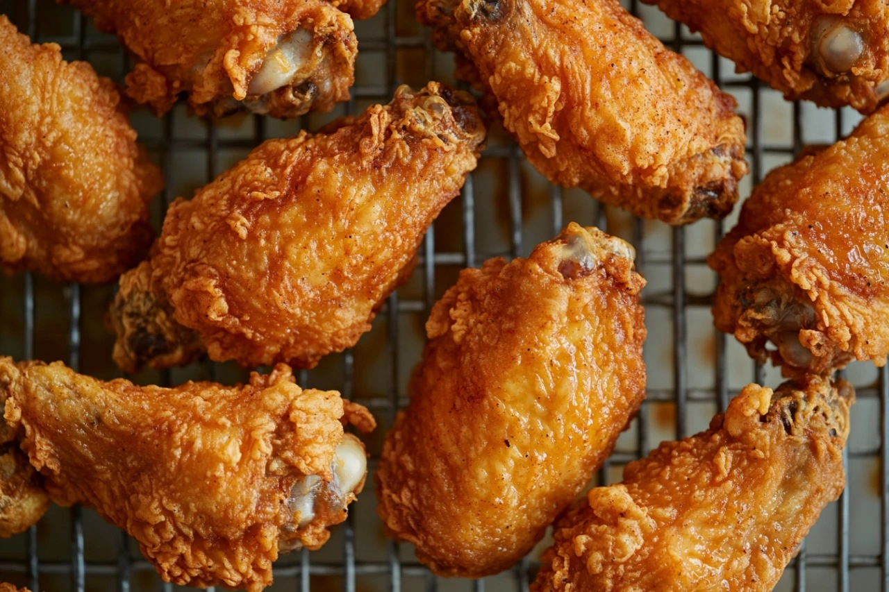 What are the secrets to crispy chicken wings that are not fried?